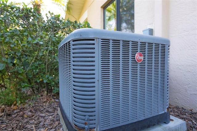 exterior details with central AC unit