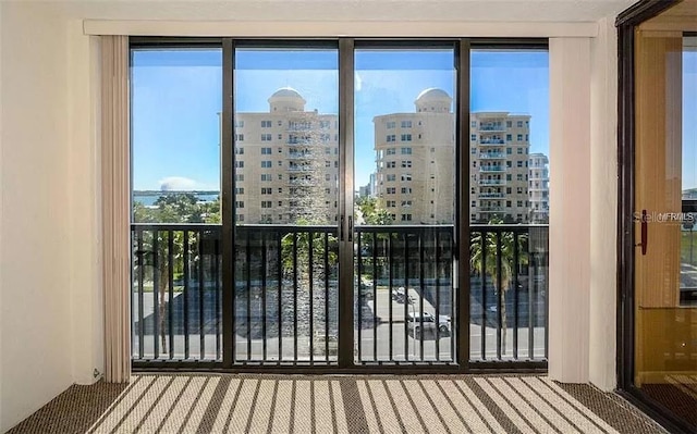 11 Sunset Dr Unit 406, Sarasota, FL 34236 - exterior space with a city view and carpet flooring
