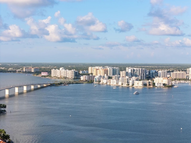 11 Sunset Dr Unit 406, Sarasota, FL 34236 - water view featuring a city view