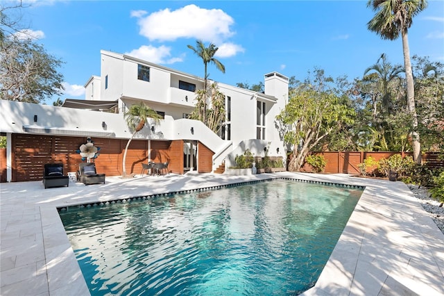 view of pool with a patio area