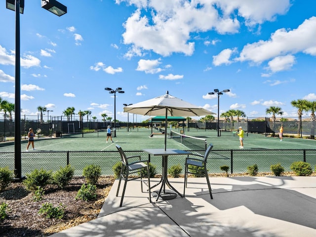 view of tennis court