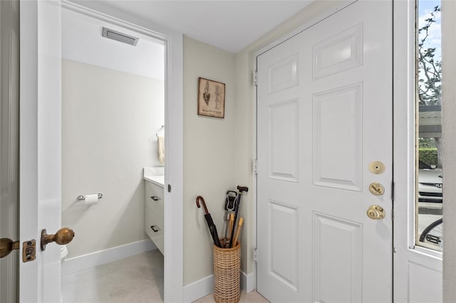 bathroom with vanity