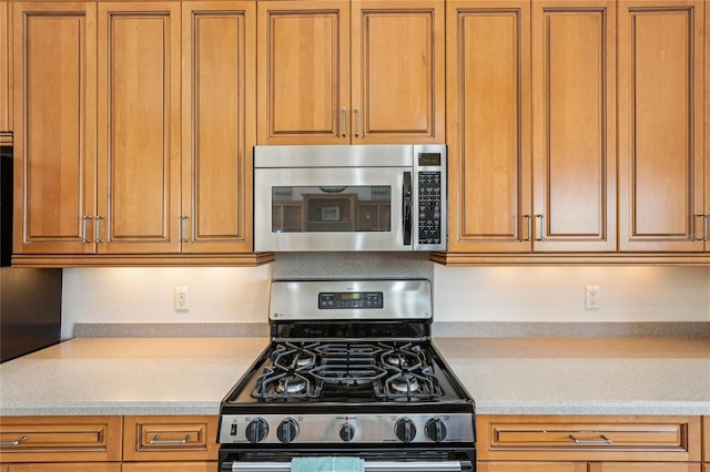 kitchen with stainless steel appliances