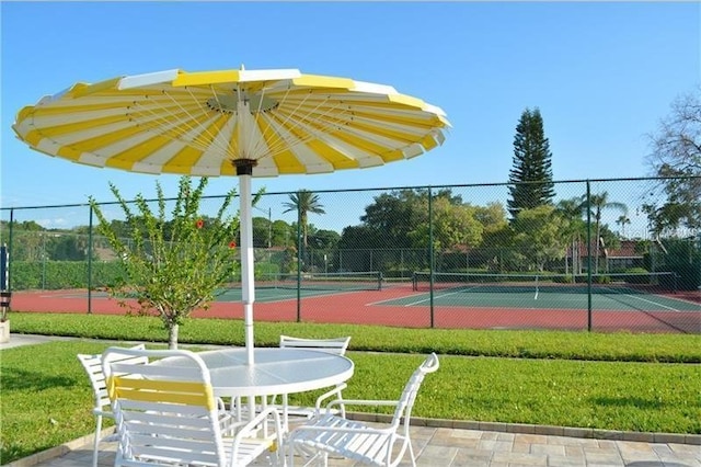 view of tennis court