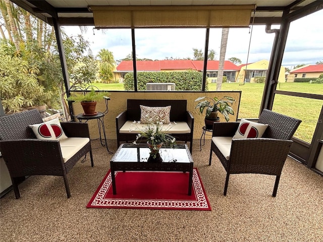 view of sunroom / solarium