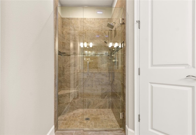 bathroom with walk in shower