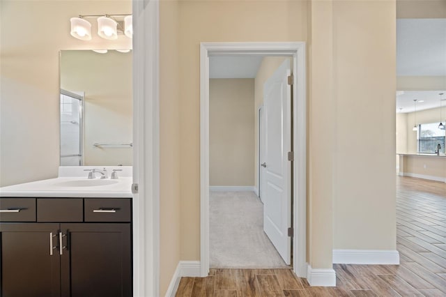 bathroom with vanity