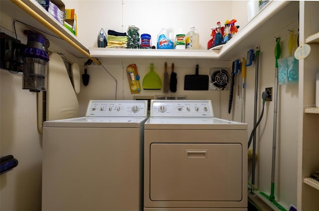 washroom featuring separate washer and dryer