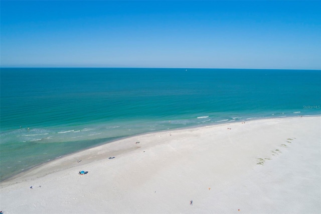 water view featuring a beach view