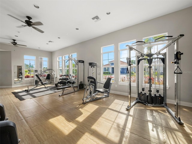 view of workout area