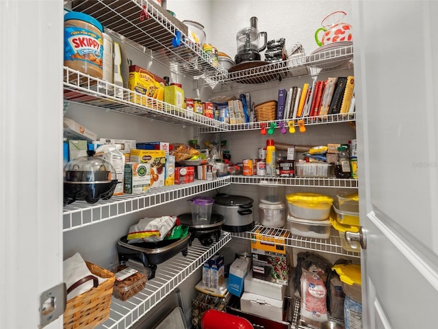 view of pantry