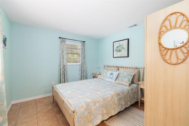 view of tiled bedroom