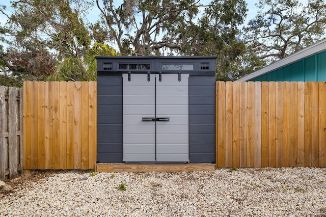 view of outbuilding