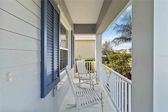 view of balcony