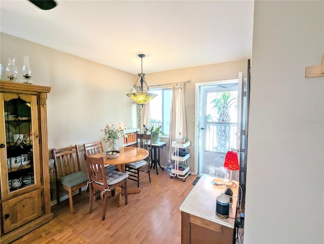 dining room featuring hardwood / wood-style floors