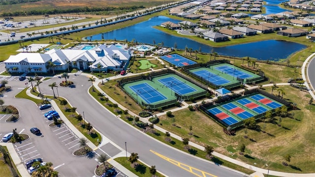 5035 Seafoam Trl, Bradenton, FL 34211 - aerial perspective of suburban area with a large body of water