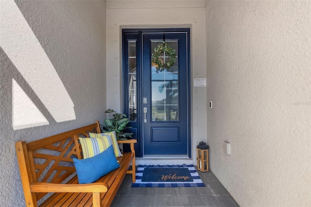 5035 Seafoam Trl, Bradenton, FL 34211 - view of exterior entry with stucco siding