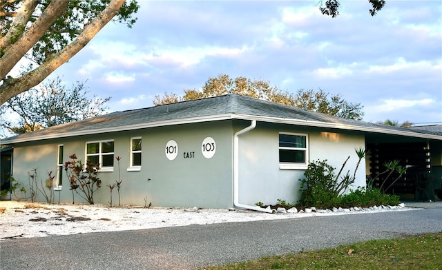 view of side of home