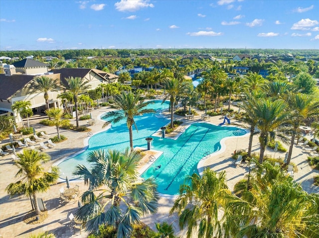 view of pool with a patio area