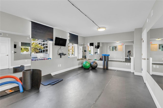 view of workout area