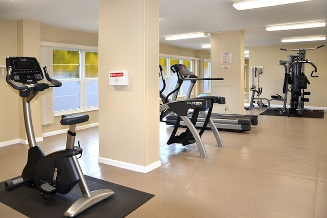 view of exercise room