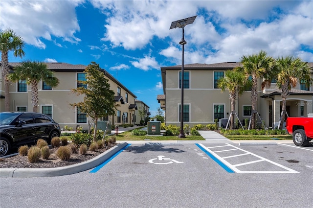 view of parking / parking lot