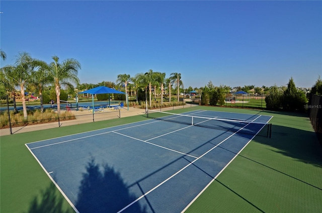 view of tennis court