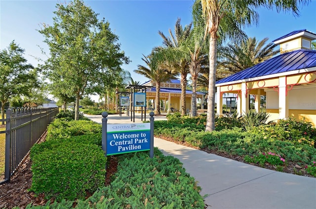 surrounding community featuring a gazebo