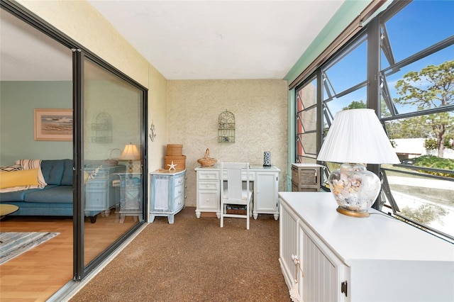 view of sunroom / solarium