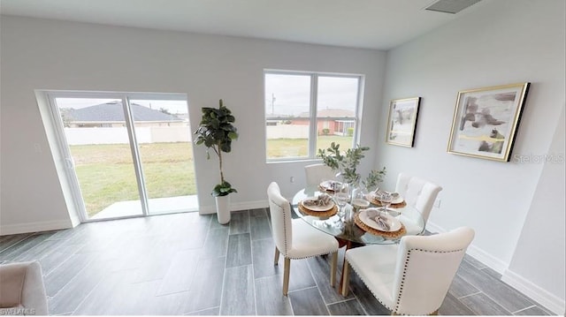 view of dining room