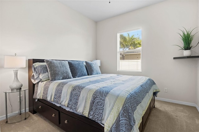 bedroom featuring carpet flooring