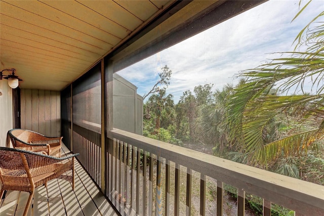 view of balcony