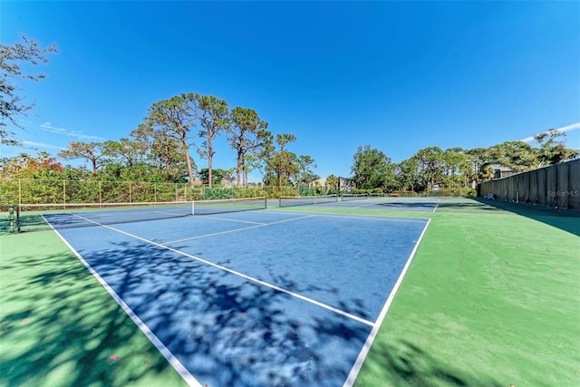 view of tennis court