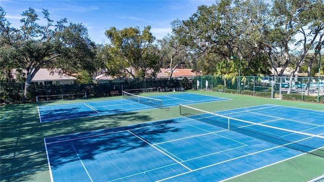 view of sport court