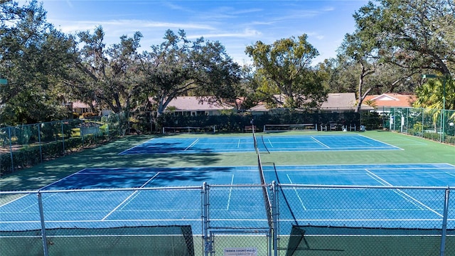 view of sport court