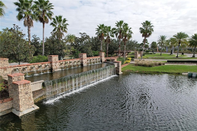 view of water feature