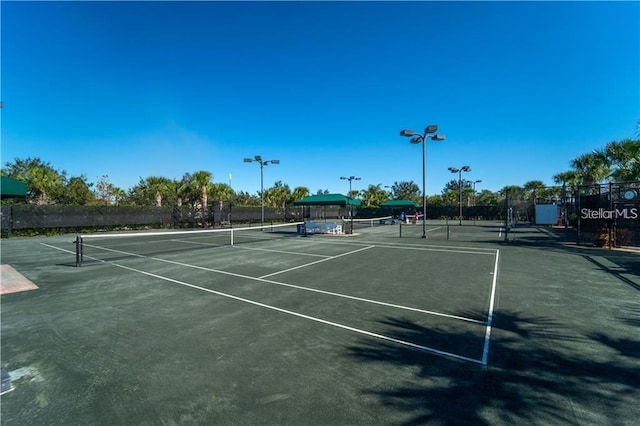 view of tennis court