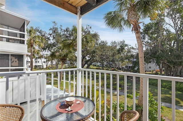 view of balcony