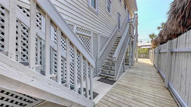 view of wooden terrace