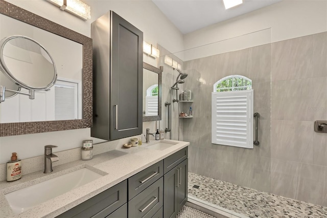 1719 Starling Dr Unit 1719, Sarasota, FL 34231 - bathroom with walk in shower and double vanity