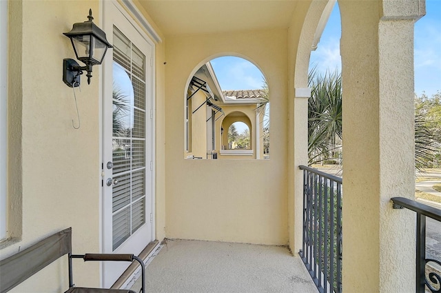 view of balcony