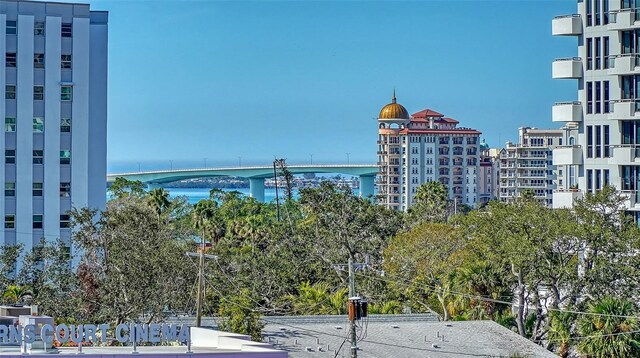 view of city with a water view