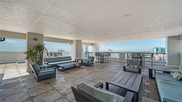 view of patio / terrace featuring an outdoor hangout area