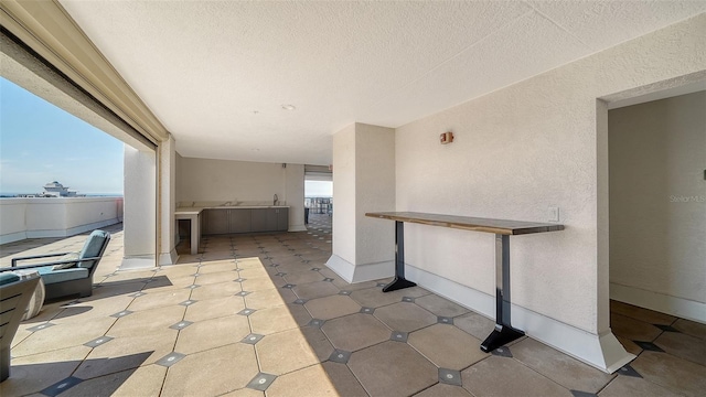 view of patio / terrace with an outdoor kitchen