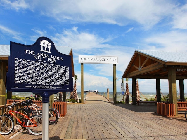 view of property's community featuring a gazebo and a deck