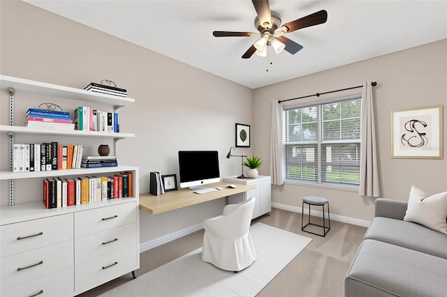6706 Fairway Gardens Dr Unit 6706, Bradenton, FL 34203 - office space featuring light colored carpet and a ceiling fan