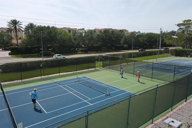 view of tennis court