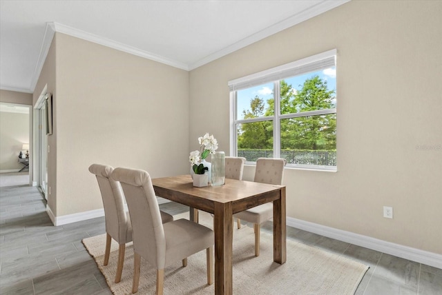 12029 Perennial Pl, Lakewood Ranch, FL 34211 - dining space featuring ornamental molding and baseboards