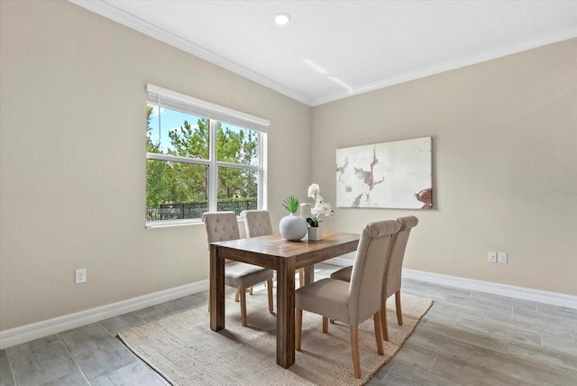 12029 Perennial Pl, Lakewood Ranch, FL 34211 - dining room with crown molding and baseboards