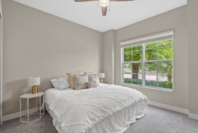 12029 Perennial Pl, Lakewood Ranch, FL 34211 - bedroom featuring carpet flooring, baseboards, and ceiling fan